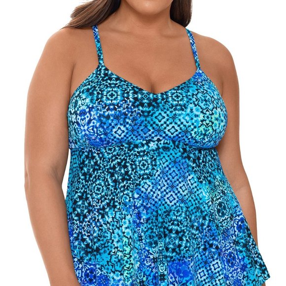 Swim Solutions Santorini Underwire Tankini Top - Picture 2 of 4